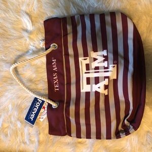 NEW Texas A&M Striped Tote Bag